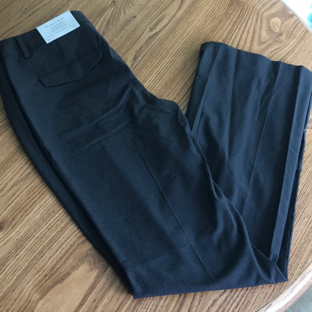 Gap TALL charcoal pinstripe trousers